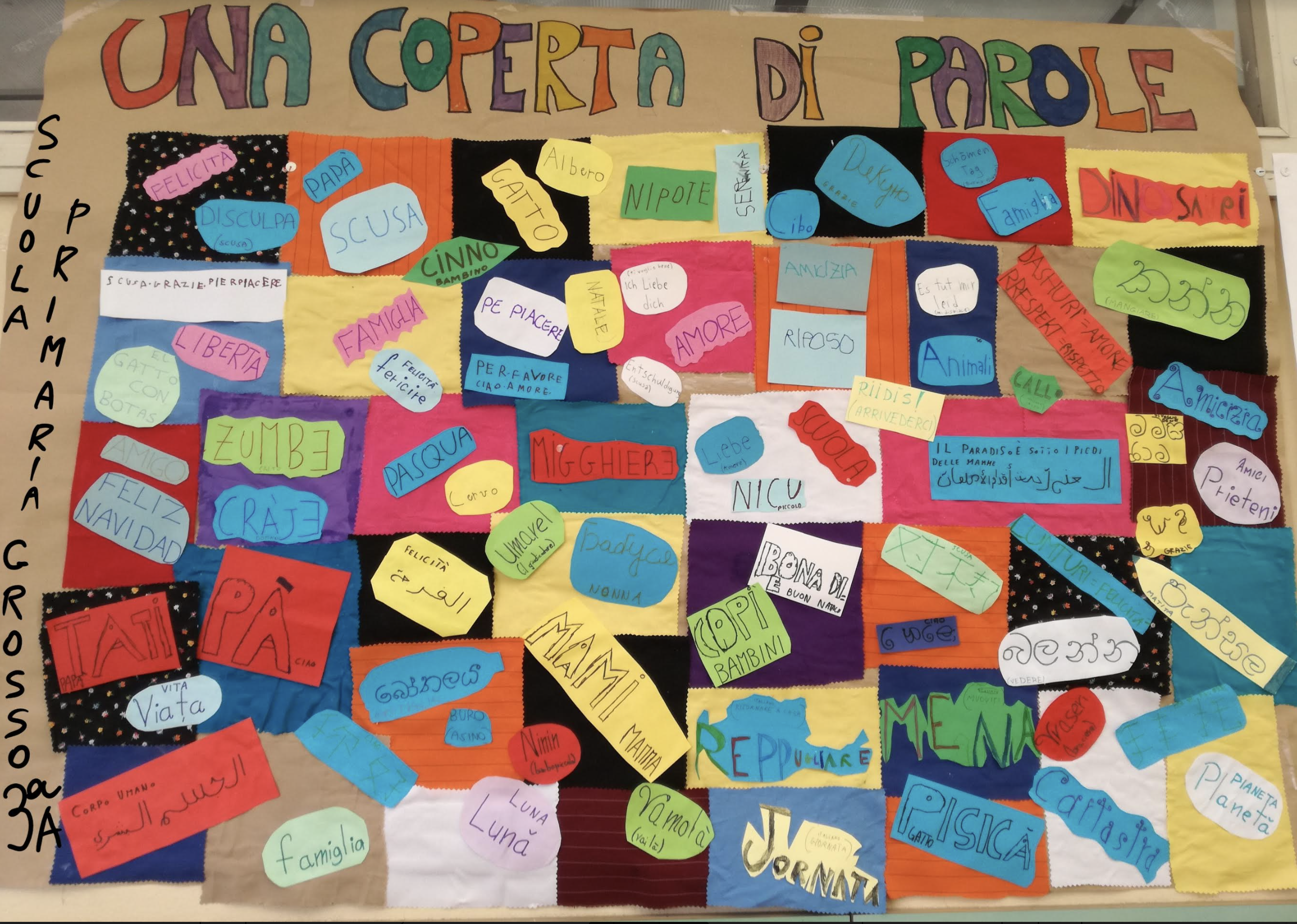 Una coperta con le parole più belle